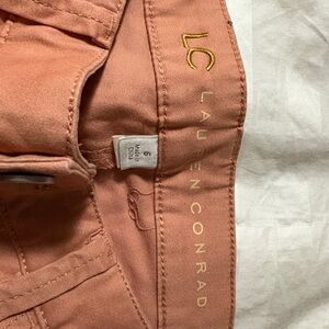 LC Lauren Conrad Peach Straight Leg Pants